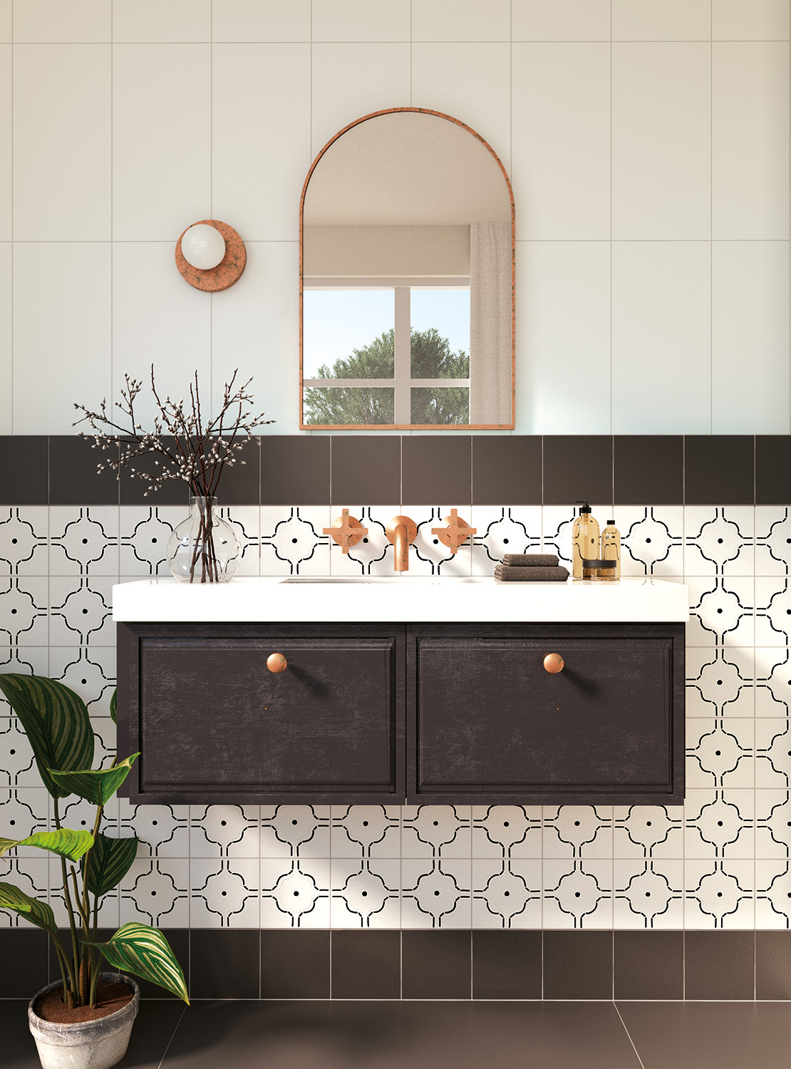 Hydraulic Patterned tiles from The TUB collection